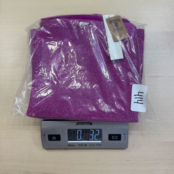 Victorias Secret PINK Swim Cover Up Mini Skirt Womens Large Magenta Shimmer - Picture 8 of 10